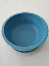 Bowl azul con tapa libre de BPA
