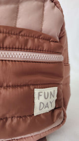 H&M Mochila Puff páneles rosa