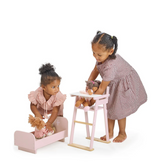 Cuna para muñecas rosada