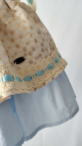 Pettigirl vestido polka dots oro T2