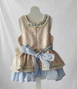 Pettigirl vestido polka dots oro T2