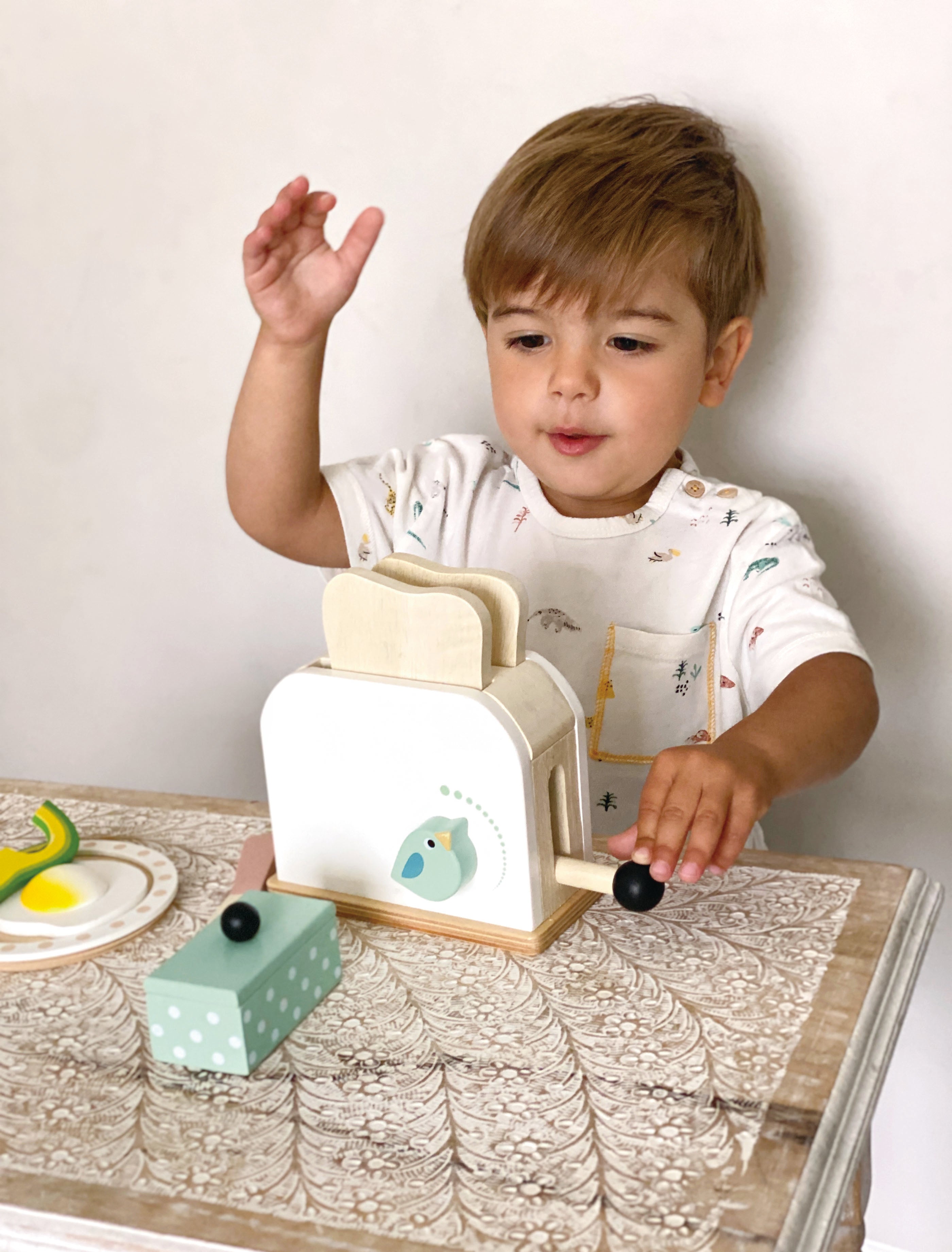 Tostador con set de desayuno