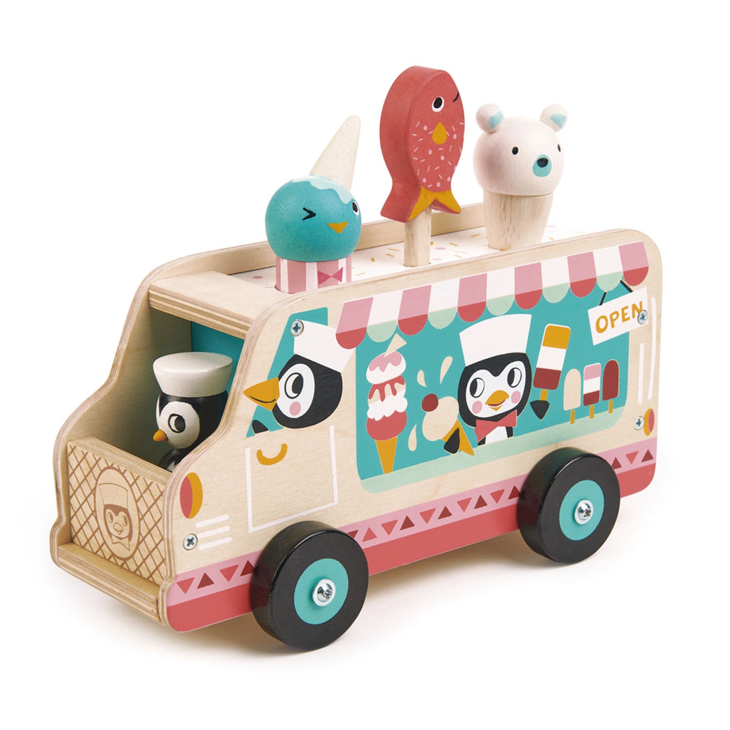 La van de los pingüinos heladeros