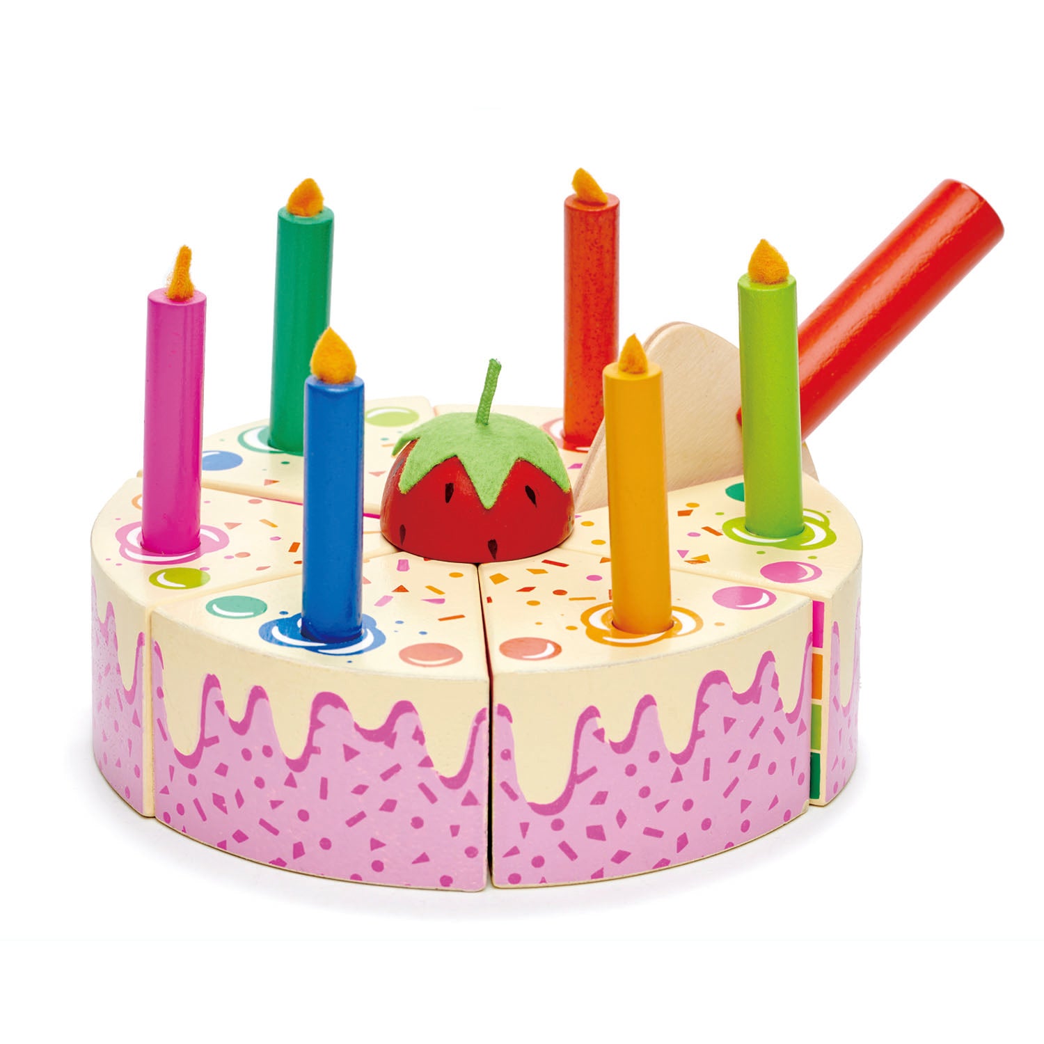 Pastel de cumpleaños arcoíris