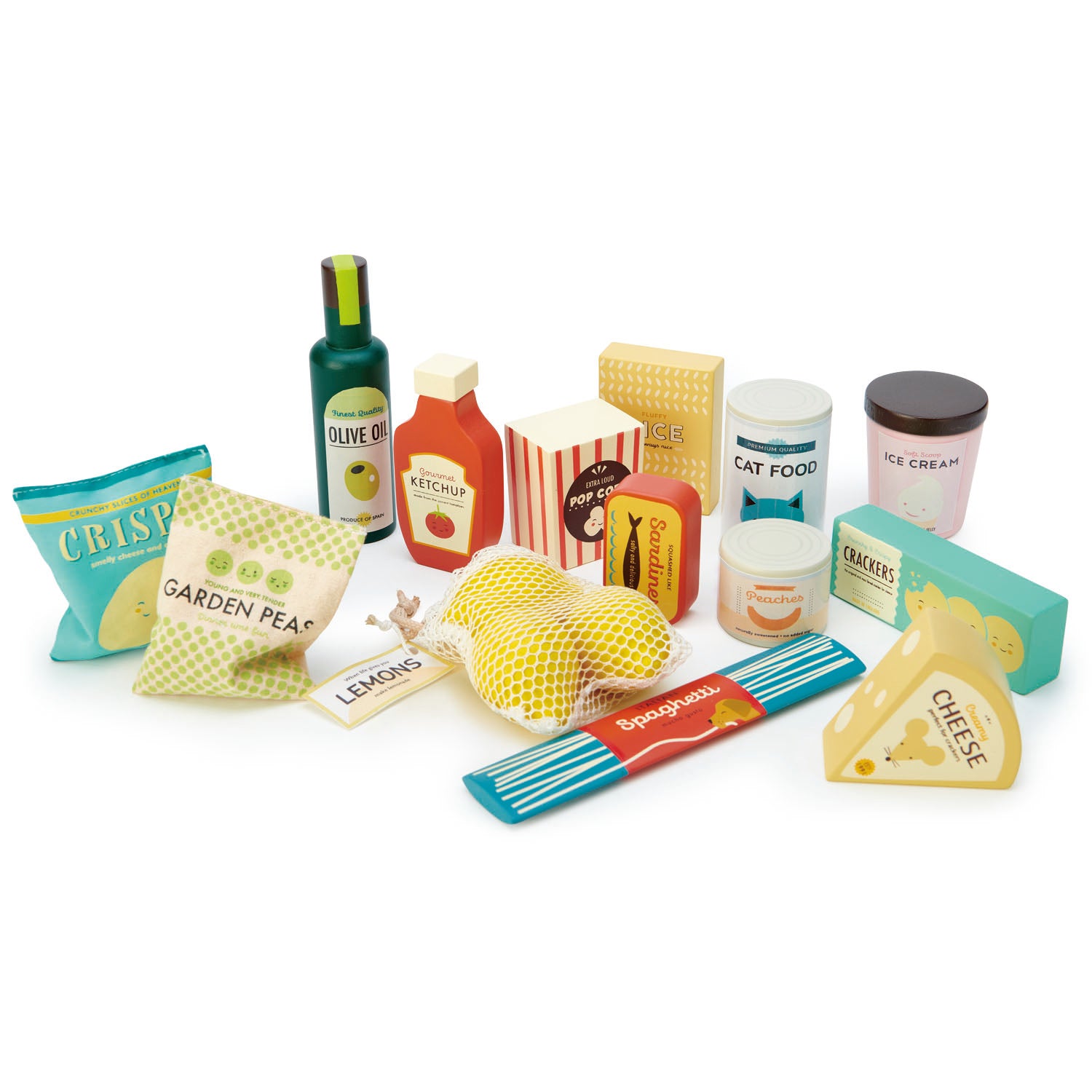 Set de alimentos del supermercado