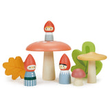 Familia de gnomos del bosque