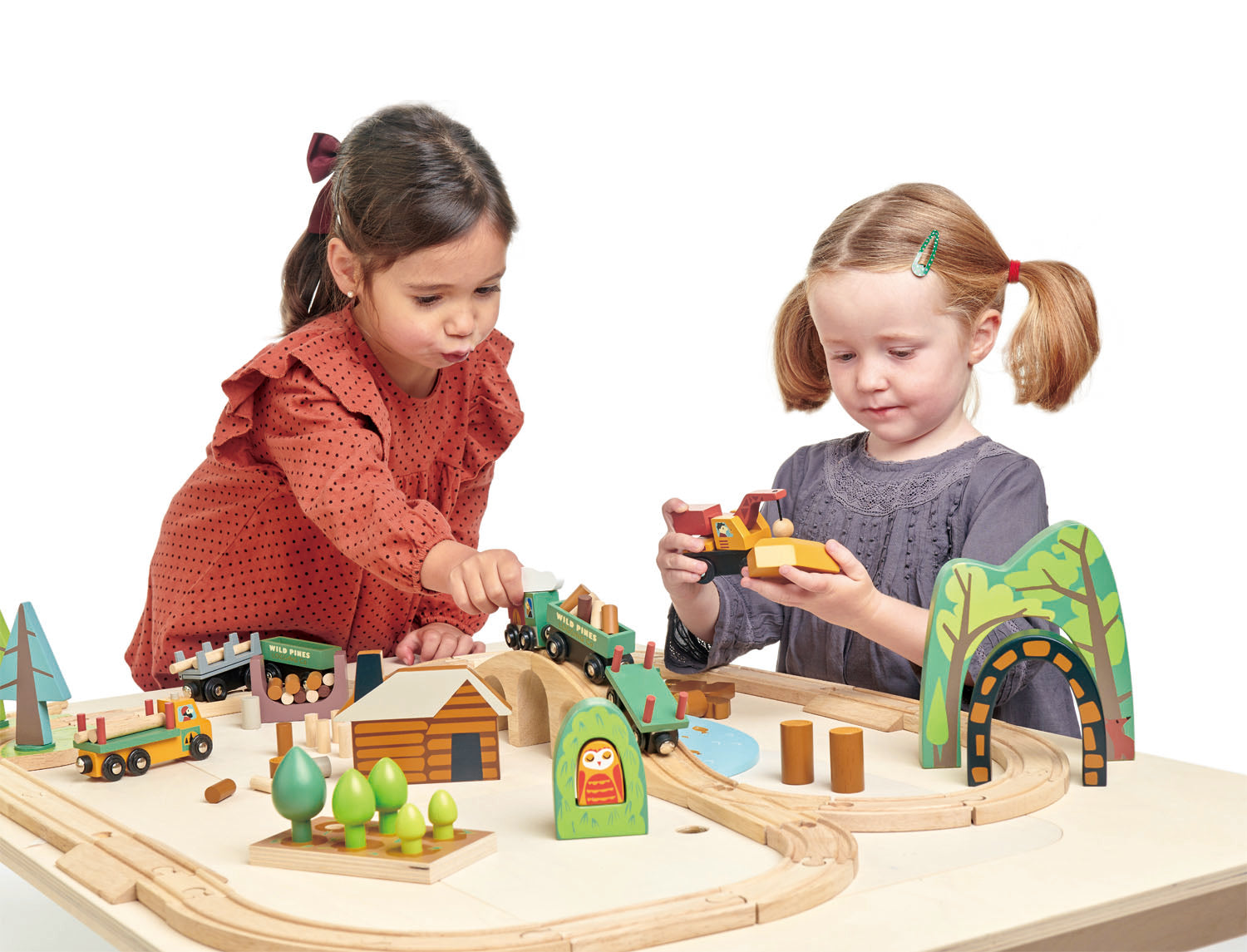 Pista de tren forestal