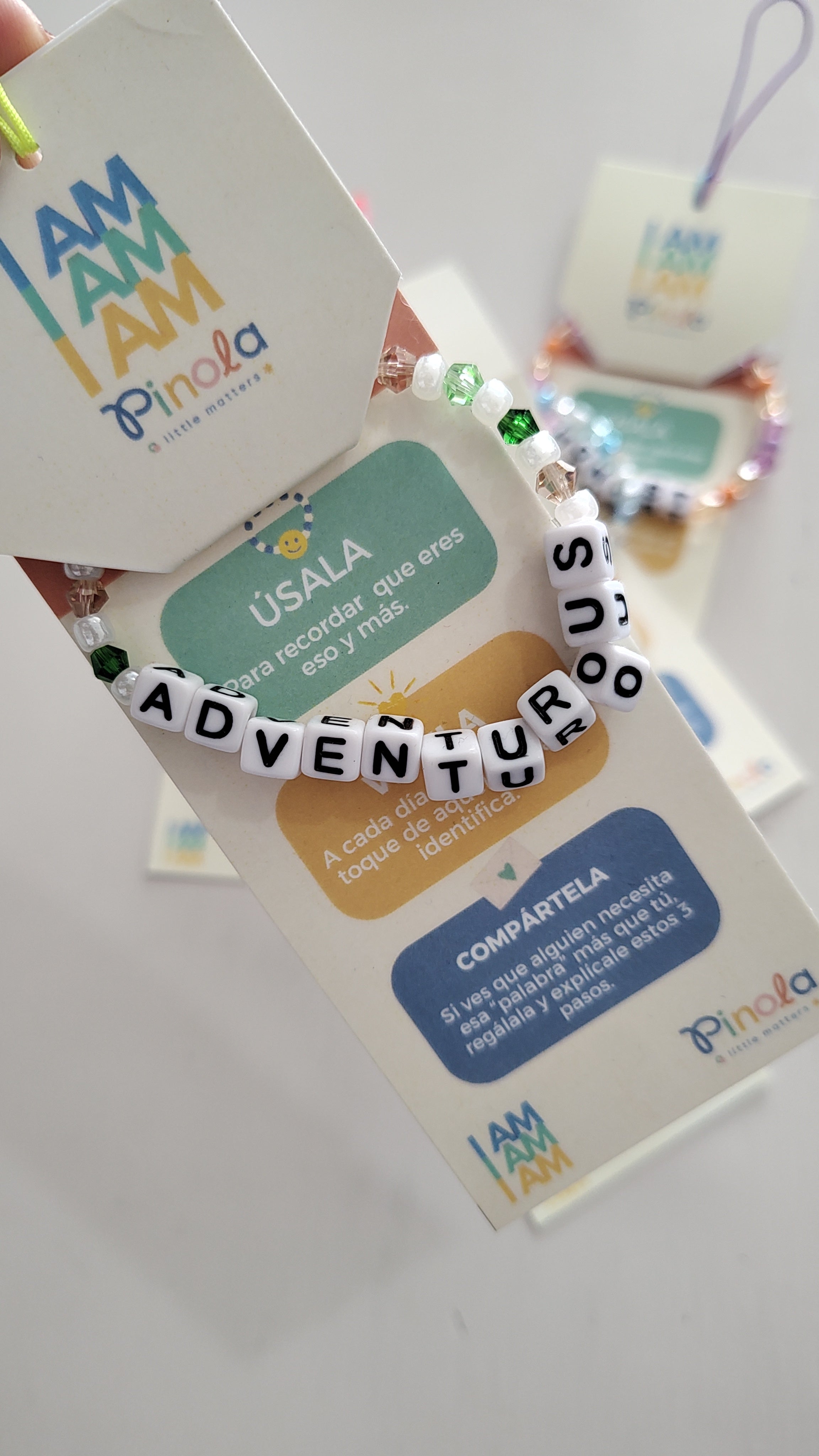 PINOLA IAM pulsera frases